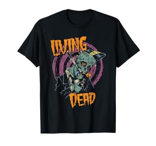 Image of Psychobilly Horror Punk Rock T-Shirt (HR) Living Dead Zombie T-Shirt