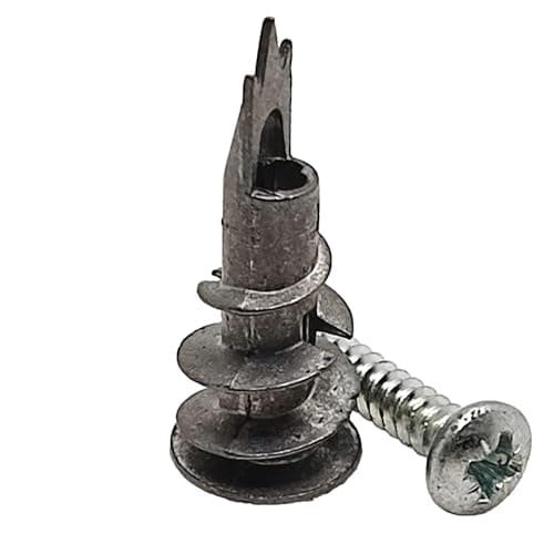 Image of LLB Self Drilling Heavy Duty Metal Plasterboard Wall Fixings With Screws, Strong Reliable Grip, Wall Plugs Anchor Easy Installation Kit Zinc Plated pack of 10