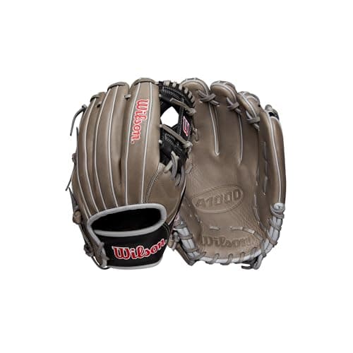 Image of WILSON Fall 2024 A1000 Infield Baseball Gloves Glove, Grey/Black/Red, 11.75 Inches