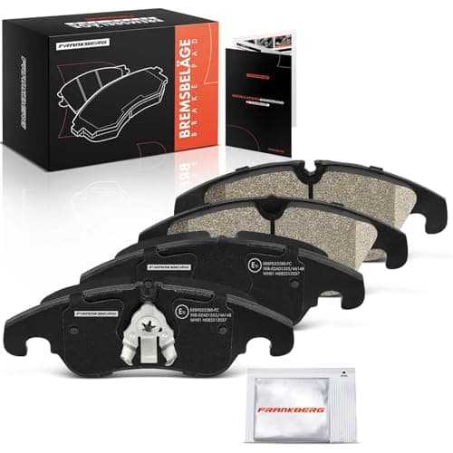 Image of Frankberg Brake Pad Set incl. 4x Pads Front Compatible with A6 Avant 4G5 4GD A6 Allroad 4GH 4GJ Q5 8RB A6 4G2 4GC A7 Sportback Replace# 4G0698151, 8K0698151C