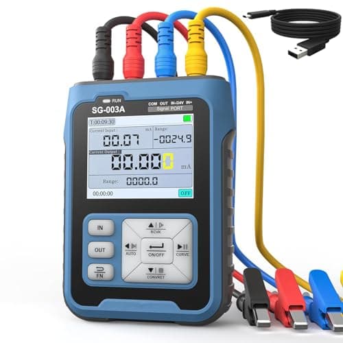 Image of Treedix Current Voltage Signal Generator, Voltage and Current Calibrator, 4-20ma Generator 0-10V Simulator, Multiple Signal Types, Preset Value for Panel Debugging Device Test