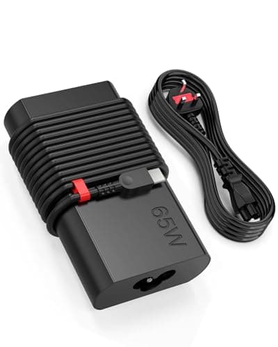 Image of 65W USB C Laptop Charger Compatible with Lenovo Thinkpad X1 Carbon Gen 13 12 11 10 9 8 7 6 Z13 X13 L14 E14 E15 E16 P14S E15 P15S P16S ThinkBook 13s 14G3 14G4 ldeaPad 5 5i Slim1 3 3iYoga 7 Slim 7pro