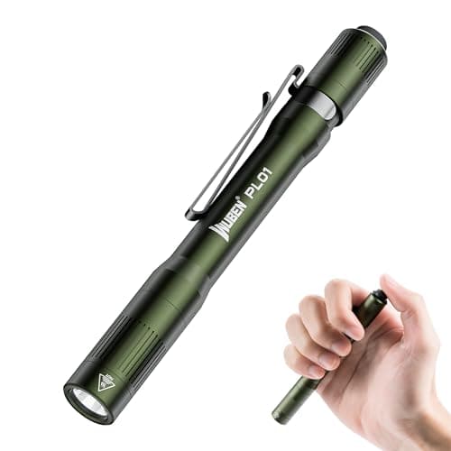 Image of WUBEN PL01 Pen Torch, 650 Lumens Pocket EDC Flashlight Rechargeable, Bright LED Pen Flashlight, IP68 Handheld Flash Lights, Compatible 2 AAA Battery for Home, Outdoor, Emergencies, Inspection
