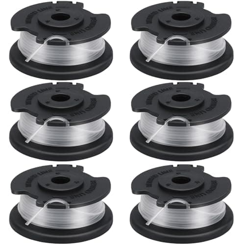 Image of Yweller 6 Pack GE-CT 18/28 Li Spool line Compatible with Einhell String Trimmers GE-CT 18/260 Li,GE-CT 18/28 Li,GE-CT 18/28 Li TC,GE-CT 18/28 Li-Solo,0.065"/1.6mm, 16Ft/5 M Replacement Spool Line