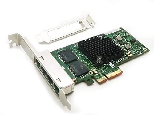 Image of Lemspum 1GbE Ethernet Card I340-T4 Quad RJ-45 Copper Ports PCIE X4 Ethernet Server Network Adapter(NIC) E1G44HTBLK Compatible Intel 82580 Chip with Low Profile Bracket