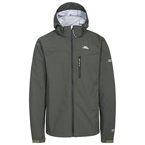 Image of Trespass Men Stanford Waterproof Softshell Jacket with Hood - Olive, XX-Small