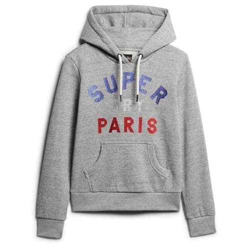 Image of Superdry Glitter Graphic Logo Hoodie M