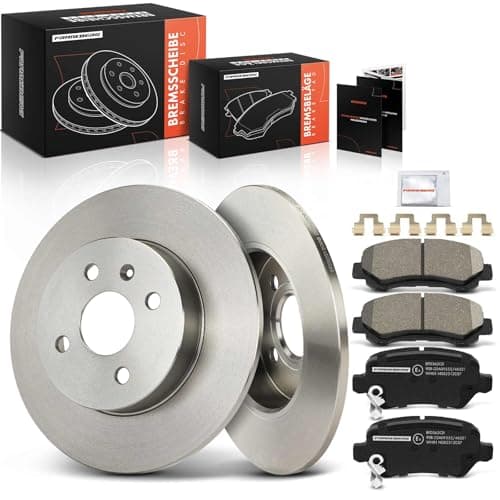 Image of Frankberg Brake Kit incl. 2x Brake Disc + 4x Brake Pad Rear Compatible with Astra H Twintop A04 Meriva X03 Combo Tour Combo Box/MPV Replace# 93179164