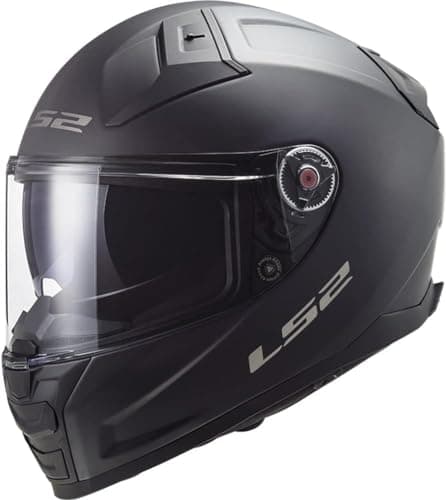 Image of LS2 Full Face Motorcycle Helmet. Vector II Road Touring Motorbike Lid. FF811. ECE22.06 Matt Black M
