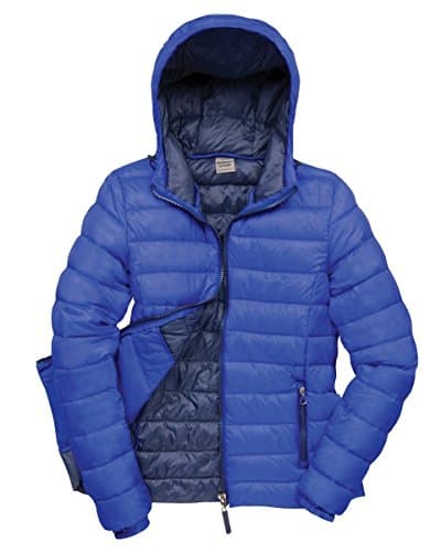 Image of R194F=Result Urban Ladies Snowbird Hooded Jkt Colour=Royal/Navy Size=XS