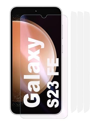 Image of Fonetek 3x Clear Plastic PET Screen Protector Cover Guards for Samsung Galaxy S23 FE