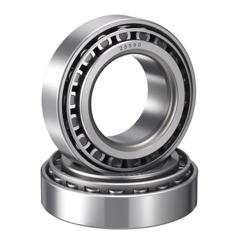 Image of HIPicco 2 Pack 25590/21 Tapered Roller Bearing Cone and Cup Set, 1.796" Bore 3.27" OD 0.9375" Cup Width, Chrome Steel Taper Bearings Set, ABEC-3