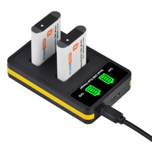 Image of PowerTrust 2Pcs NP-BX1 Battery and Charger for Sony DSC-RX100 VII, RX100VA, RX100 VI, ZV-1, ZV-1F, HX90V, HX50, WX350, AS100V, HX60, HX95, HX99, DSC-RX1R II