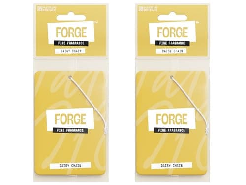 Image of Daisy Car Air Freshener for Women - Premium Daisy Chain Perfume - Hanging Auto Deodoriser and Long Lasting Scent Accessories - Smelly Odour Eliminator for Fresh Scents - UK Aroma Essentials - 2 Pack