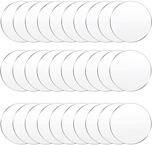 Image of 25mm 30mm 40mm 45mm 50mm 60mm Clear Acrylic Disc Gaming Miniatures Plastic Round Bases for Wargames Figure Holder(60mm 10pcs)