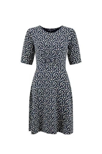 Image of Weird Fish Cassandra Jersey Swing Dress Midnight Size 14