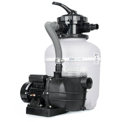 Image of choosmo 13 inch sand filter system with 6 way valve 2500 GPH pool pump, easy to use for floor