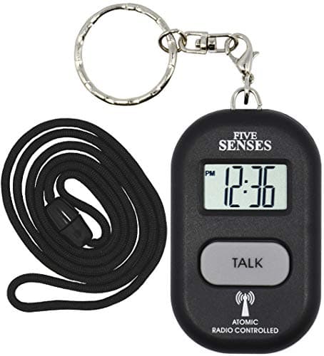 Image of ATOMIC English Talking clock with 5 pill reminder alarm - Talking Pendant and keychain interchangeable by 5 SENSES 1281B