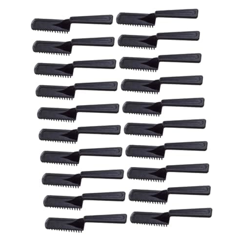Image of HONITANO 20pcs Hair Colour Comb Hair Dyeing Tools Black Pp Material with Anti-slip Handle and Smooth Teeth for Home Personal Application Or Hairdressing Salon Use