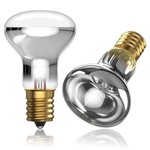 Image of Bonlux 2X R39 E14 42W Lava Lamp Bulb Dimmable, R39 Spotlight Warm White 2700-2800K Reflector Bulbs 240V Lava Light Bulbs, 42 Watt Spot Lights SES Small Edison Screw Base, Energy Saving Bulbs