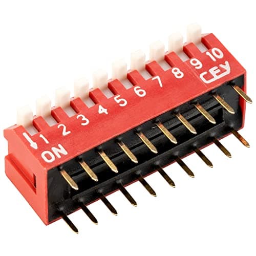 Image of R-TECH 800036 DIL Switch, Piano Key 10-way 20-pin