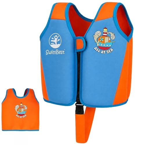 Image of SwimBest Swim Vest - For Baby, Toddler & Kids. Adjustable Buoyancy Swim Jacket, ideal for pools/beaches/holidays & Learning to Swim (All at Sea III, L (3-6 Years/19-30kgs))