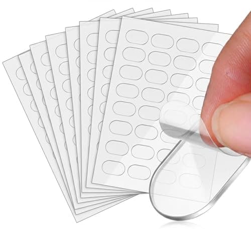 Image of 480 Pcs Double Sided Adhesive Dots,Removable Putty,No Trace Strong Glue Dots for Crafts,DIY,Wall adhesive,Displaying Collectibles,Art Projects(Transparent,8 x 13mm)