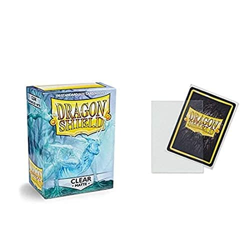 Image of Dragon Shield Matte Clear Standard Size 100 ct Card Sleeves Individual Pack