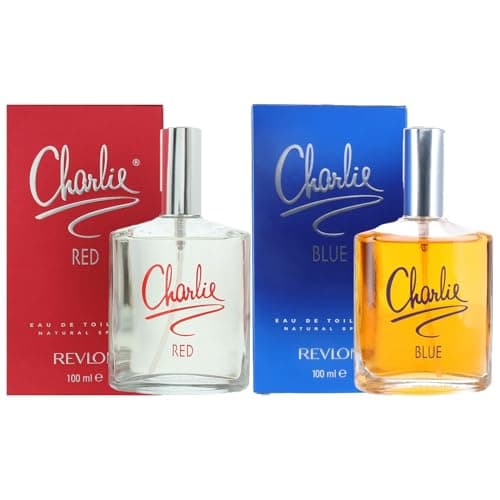 Image of Charlie 2 Eau de Toilette Spray Bundle Giftset, Blue & Red EDT Fragrances 100ml Each, Long Lasting Classic Perfume Duo for Women, Gift for Birthdays, Christmas & Special Occasions EDP Natural Spray