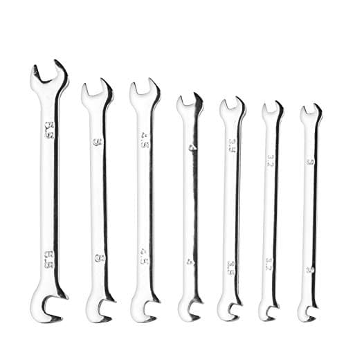 Image of Larcele 7 PCS Mini Wrench Set Metric 3mm-5.5mm Double Open End Spanner MNBS-07