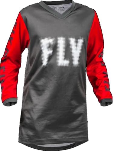 Image of Fly MX Jersey Youth F-16 Grey/Red (YL)
