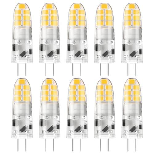 Image of DiCUNO G4 LED Bulbs 2W Natural White 4000K, 20W Halogen Equivalent, 12V, G4 Bi-Pin LED Light Bulbs, Non-Dimmable Light for Home Lighting, 200LM, Pack of 10