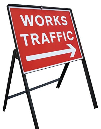 Image of Caledonia Signs 58553 Sign, Frame 600 mm x 450 mm x 300 mm Legs