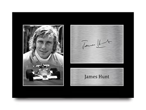 Image of HWC Trading A4 James Hunt Formula 1 Gifts Printed Signed Autograph Picture for F1 Formula 1 Racing Fans