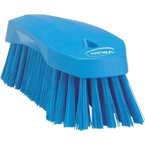 Image of Vikan 38903 Hard Hand Brush, Blue, Large, 200 mm Length, 70 mm Width, 60 mm