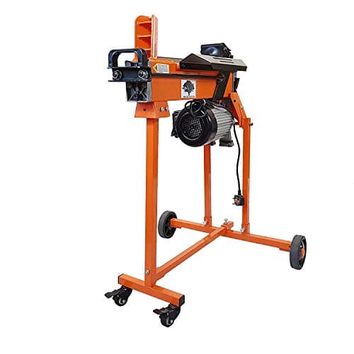 Image of Forest Master FM5TW Electric Log Splitter - 9 Second Cycle Time - Splits Soft/Green Wood - Includes Workbench, Guard, Castor Wheel Trolley - Pre-Filled and Ready for Use