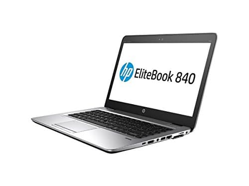 Image of HP Elitebook 840 G4 14" Notebook, Windows, Intel Core i5 2.6 GHz, 8 GB RAM, 256 GB SSD, Silver (1GE42UT#ABA) (Renewed)