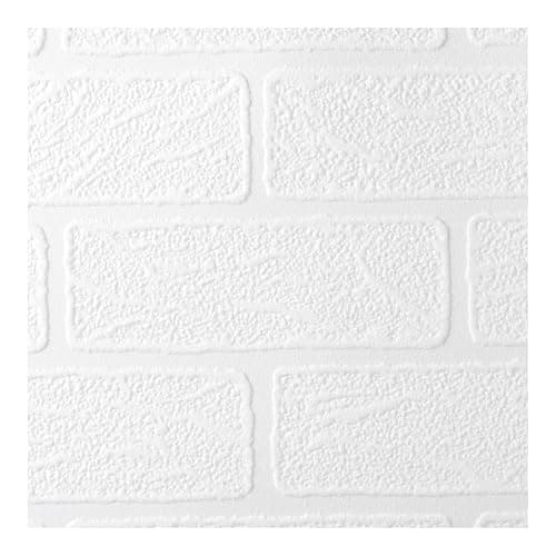Image of Superfresco Paintable Brick Effect White Wallpaper