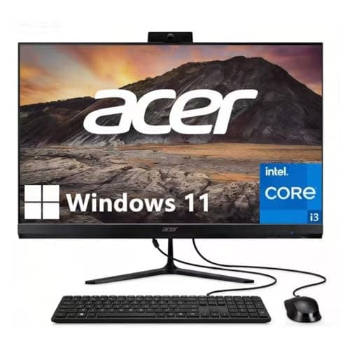 Image of acer Aspire 27" IPS FHD All-in-One Desktop Computer | 120Hz Refresh Rate | AMD 8-Core Ryzen 7 CPU (Up to 4.5GHz) | 32GB DDR4 RAM, 2TB SSD | WiFi 6E, Bluetooth 5.3 | Wireless KB & Mouse