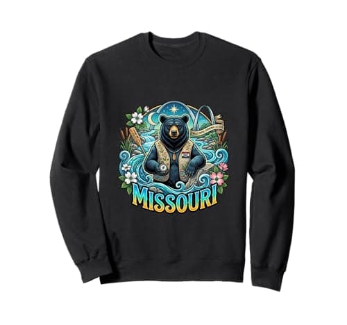 Image of Missouri River Bear Nature Heritage Scenic Sweatshirt