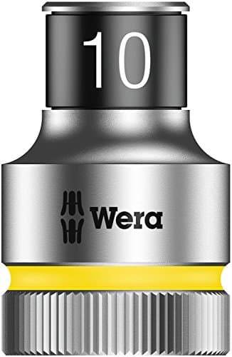 Image of Wera 05003730001 8790 10 mm x 1/2-Inch Drive HMC HF Zyklop Hex Socket with Fastener Holding Function