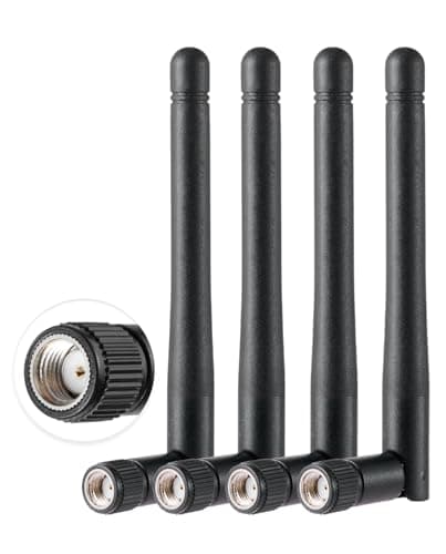 Image of Vecys 4PCS Dual Band WiFi Antenna 2.4GHz 5GHz 5.8GHz 1.5dBi MIMO RP-SMA Male Antenna for WiFi Router Wireless LAN Card PCIe Card Router Video Surveillance Monitor