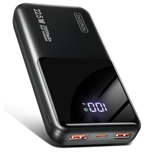 Image of Portable Charger 20000mAh 22.5W Power Bank PD20W Fast Charging PD3.0 QC4.0 USB C Outputs & Inputs PowerBank With LCD Display For Smartphones, Smartwatches, Outdoor Equipment, etc.