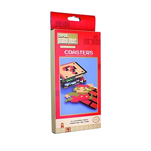 Image of Nintendo Super Mario Bros Coasters, Ply, Multi-Colour, 2x10x10 cm