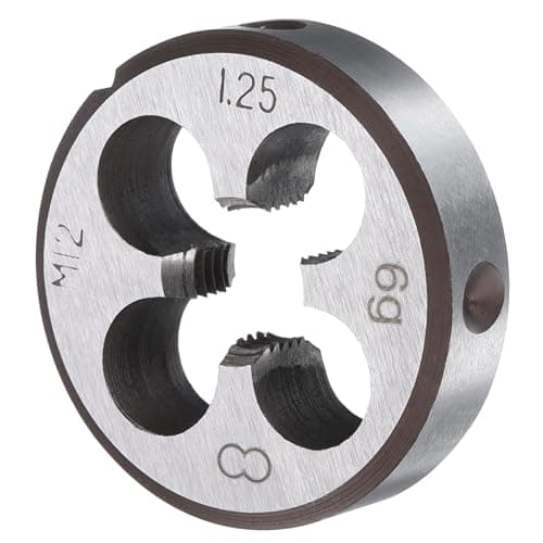 Image of sourcing map Round Threading Die M12 x 1.25 Metric Thread Right Hand Screw Cutting Fixed Dies, Alloy Tool Steel Tapping Repair Tool