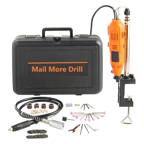 Image of MAIL MORE 135W Rotary Drill Tool Set – Electric Hobby Drill Kit with Multi Tool Accessories – DIY Engraving, Grinding, Polishing & Craft for Arts and Home Projects