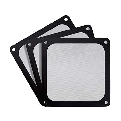 Image of SilverStone Technology Bundle: 3X SST-FF123B - 120 mm Fan Cover with Ultra Fine Dust Filter, Magnetic Mount, Black, SST-FF123B (3 Pack)