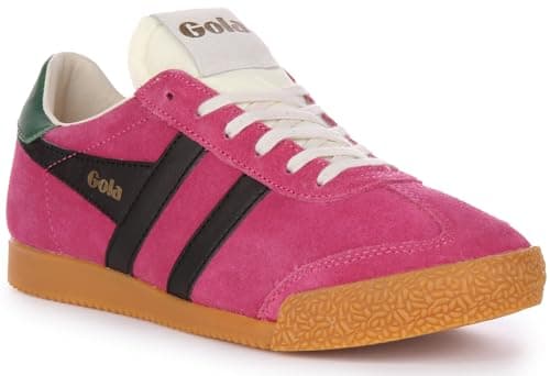 Image of Gola ELAN Womens Fashion Trainers in Fuchsia Black - 4 UK