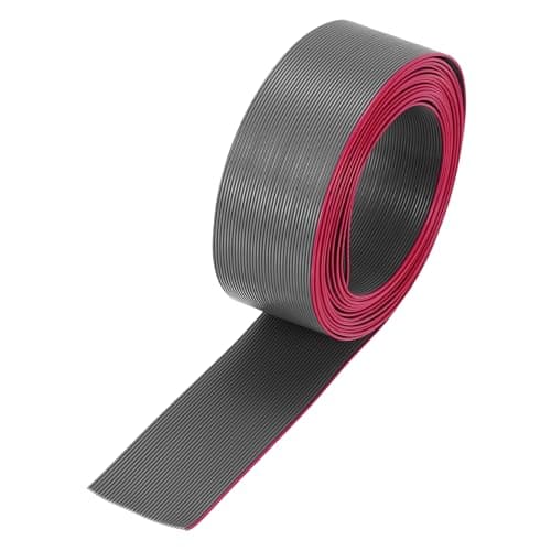 Image of sourcing map 30AWG IDC Wire Flat Ribbon Cable 2m/6.6ft Length 0.635mm Pitch 34 Pin Gray for JTAG/ISP Connecting