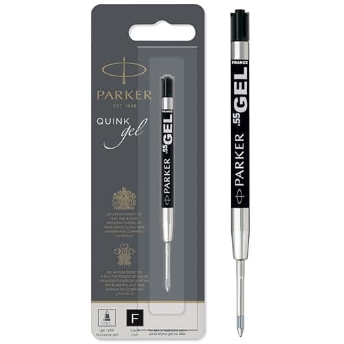 Image of Parker Gel Refill | Fine Tip (0.5mm) | Black QUINK Ink | 1 Count